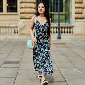 Uniqlo Floral Button Maxi Dress